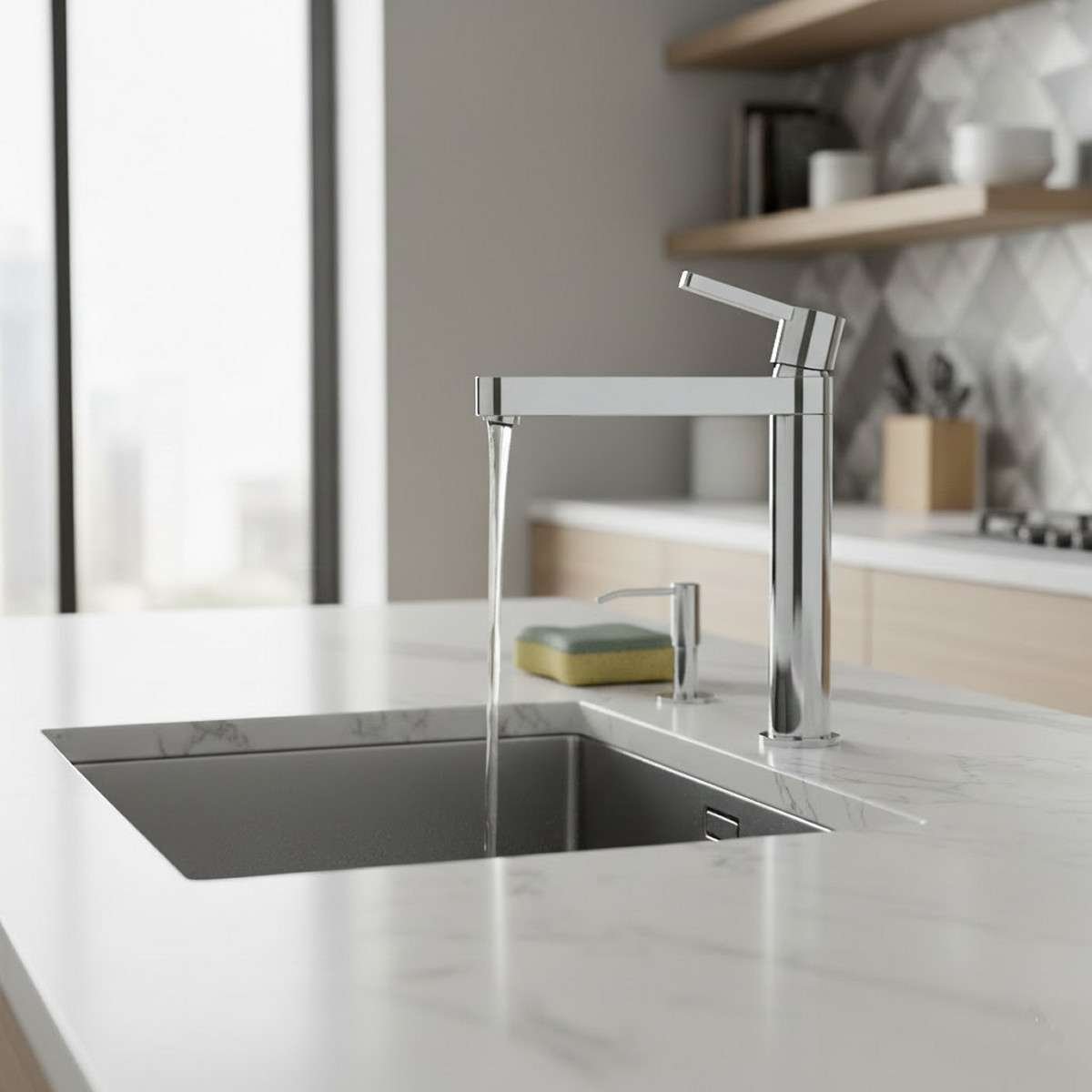 Miscelatore da cucina Franke Neptune Plus 115.0177.751 Canna Girevole 260°