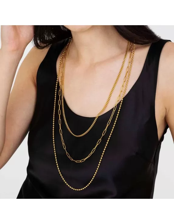 Collana Da Donna in Acciaio Dorato da Donna Luca Barra modello CK1596 - immagine 3