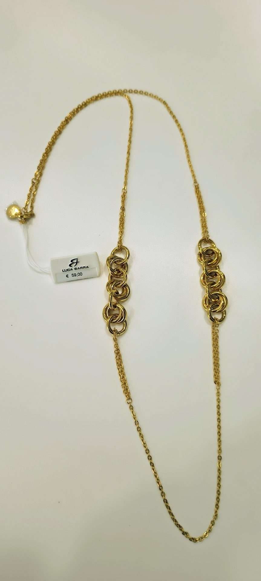 Luca barra Collana donna acciaio ip gold CK1567 - immagine 2
