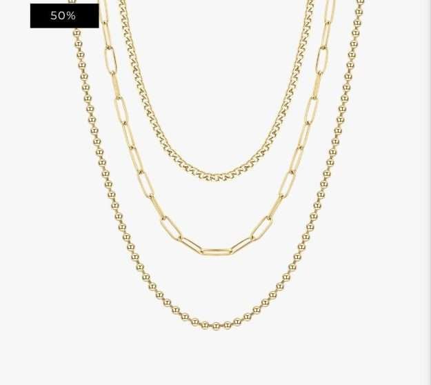 COLLANA DONNA IN ACCIAIO IP GOLD MULTIFILO Codice: CK1594