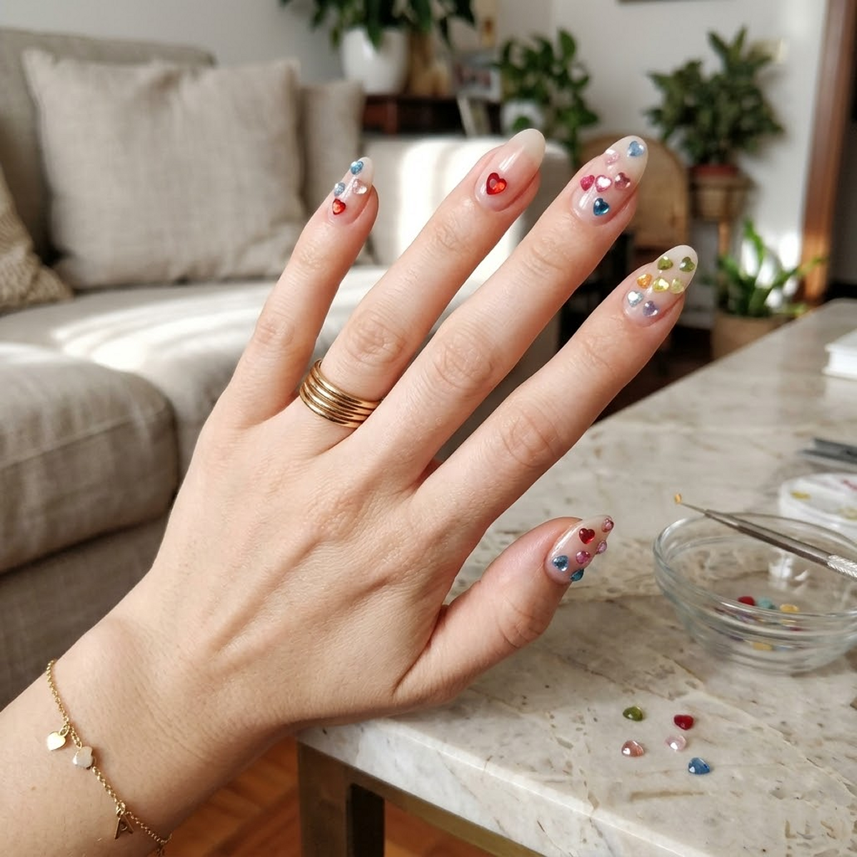 Nonplusultra decorazioni per unghie a Forma di Cuore