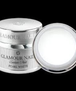 Glamour nails - pearl white. Gel di ricostruzione unghie.