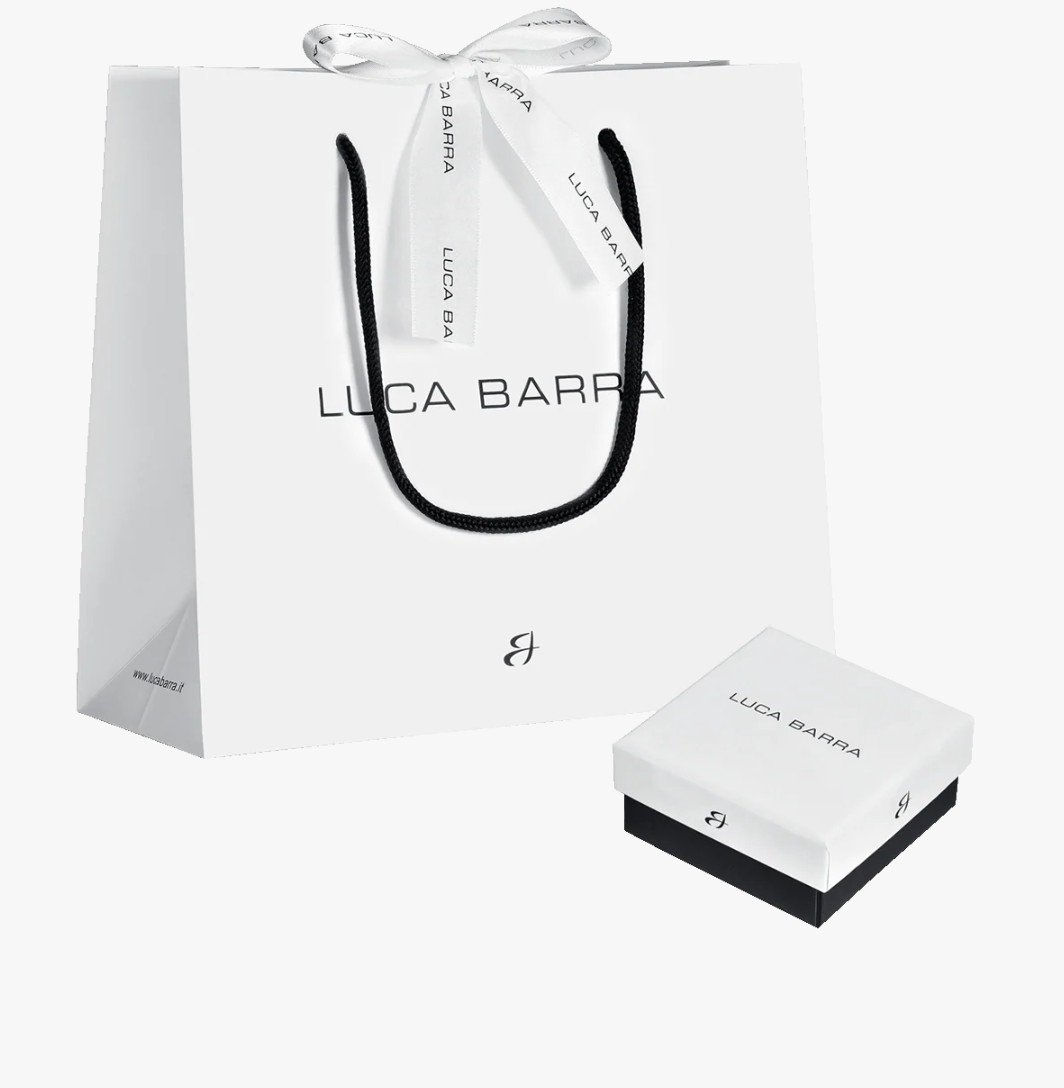 ANELLO DONNA LUCA BARRA IN ACCIAIO CON CRISTALLO BIANCO - TAGLIA 14 - immagine 4
