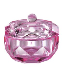 contenitore di plastica rosa per le polve
