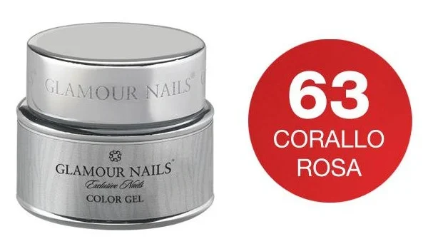 Gel colore 63 corallo rosa Glamour Nails 5ML