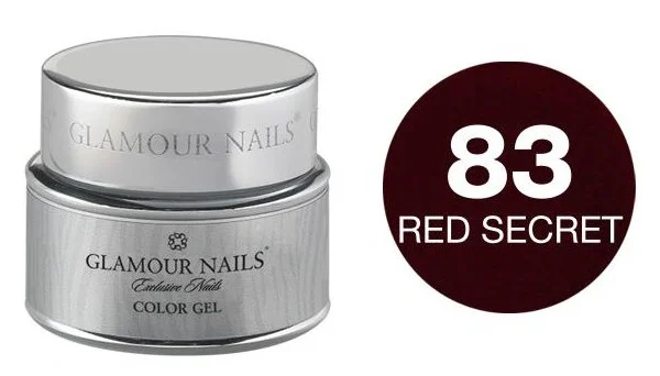Smalto gel colorato 83 rosso segreto Glamour Nails 5 ml