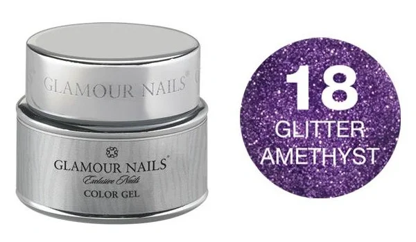Gel glitterato 18 ametista Glamour Nails 5ML
