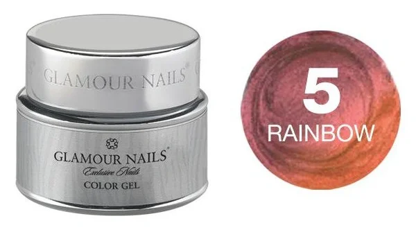 Gel colorato glamour arcobaleno 5,5 ml