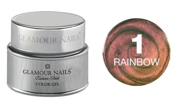 Gel colorato glamour arcobaleno 1,5 ml