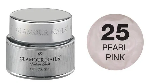 Smalto gel colorato 25 rosa perla Glamour Nails 5ml