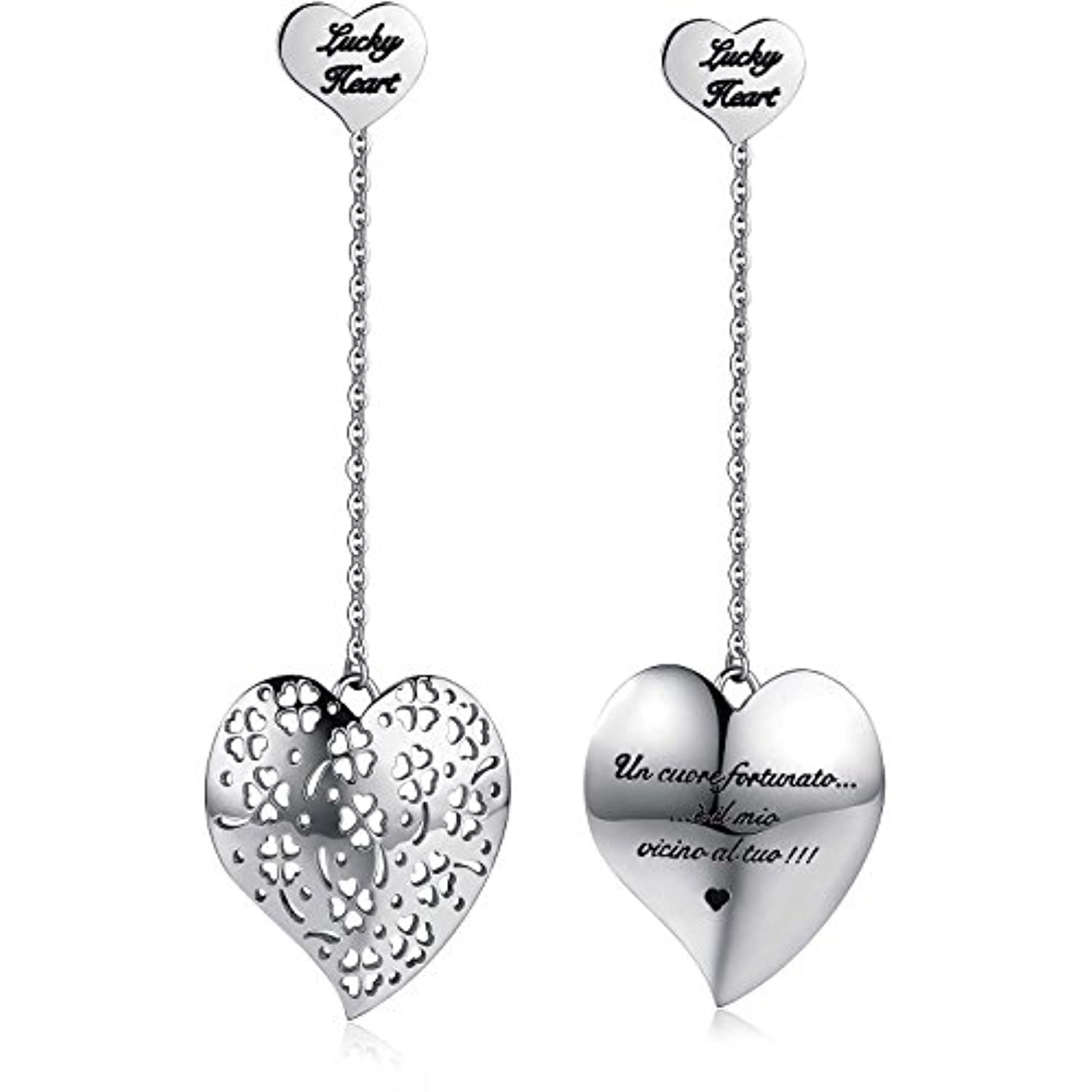 orecchini donna gioielli Luca Barra Love Is casual cod. LBOK843
