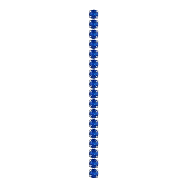 MONO ORECCHINO TENNIS DONNA IN ACCIAIO CON ZIRCONI BLU