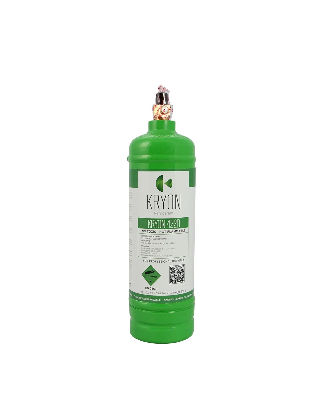 Bombola Gas Criogeno KRYON 422D 1000ml - 900gr. - immagine 2