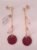 Orecchini donna vetro Murrina Murano Rosa collezione Bessie gm0353.02