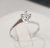Anello di fidanzamento in oro bianco con diamante ct 0,16, colore F, purezza SI