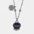 Collana in Metallo maglia a pallini con campanella blu e scritta Capri 3140154