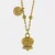 Collana in Acciaio con campanella placcata oro con scritta Capri 3140157