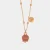 Collana in Metallo con campanella portafortuna pendente impreziosita da smalto rosa e cristalli 3511047