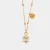Collana in Metallo con campanella portafortuna pendente impreziosita da smalto bianco e cristalli 3540855