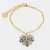Bracciale in Metallo cuore impreziosito da fiori blu 3572661