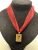 Collana in organza con ciondolo L’Amore è….in argento placcato oro 18K