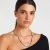 Collana artigianale lunga nero e argento Maison MTG