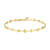 Luca Barra Cavigliera Acciaio Gold con Cuori cv163