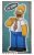 Decorazione adesiva da perete MAXI removibile Homer Simpsons cameretta bambino