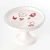 Alzatina Ceramica Bianca con Cuori Rossi Romantic Express Dolomite Brandani