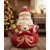 Barattolo biscotti Santa Claus con sacco rosso in ceramica