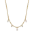 COLLANA DONNA IN ACCIAIO IP GOLD CON CRISTALLI BIANCHI PENDENTI Codice: CK1682