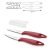 Coltellini manico rosso 6 cm in acciaio inossidabile Set 2pz Presto Tescoma