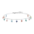 CAVIGLIERA DONNA IN ACCIAIO PIETRE MULTICOLOR CV 155