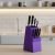 Ceppo per coltelli in legno viola 23 h x 14 x 10 cm @ soporte cuchillos