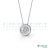 Collana punto luce Circle in oro bianco 18kt con diamante (Copia)