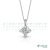 Collana punto luce Griffe in oro bianco 18kt con diamante