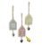 Decorazione da appendere Casina Scandi Love con cuoricino all you need is love rosa MONTEMAGGI