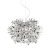 FIORELLA SILVER mini sospensione illuminazione da soffitto SLAMP design by Nigel Coates