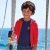 Felpa Bambino sportiva Mayoral con cappuccio 3449 Rossa Regular Fit in cotone