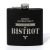 Fiaschetta in acciaio inox verniciato nero Bistrot con scritte 180 ml Mai Uguali