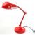 Lampada da scrivania o da tavolo studio laccata ROSSA vintage
