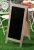Lavagna doppia con supporto in legno 45 x 5 x H 101 cm