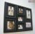 Portafoto da parete cornice per 7 foto di diverse dimensioni Puzzle Nero by Invotis