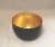 Portacandela tealight Coppa Nero/Oro in Metallo cm 9 x 6
