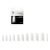 Peggy Sage Confezione da 50 Capsule per unghie Professionali French quadrate