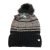 Cappello donna a righe con pompom