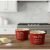 Pirofila mono porzione da forno per torta “soufflè” rotonda da forno 2 pezzi rosso @ Plat four Soufflè x 2 Rouge coffret