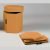 Pouf Contenitore Esagonale Pieghevole in Cotone Arancio – Stile e Praticità