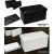 Pouf contenitore in ecopelle nero o bianco pieghevole richiudibile 76x40x40 cm