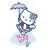 Sagoma Adesiva con Hello Kitty in gommapiuma Decofun